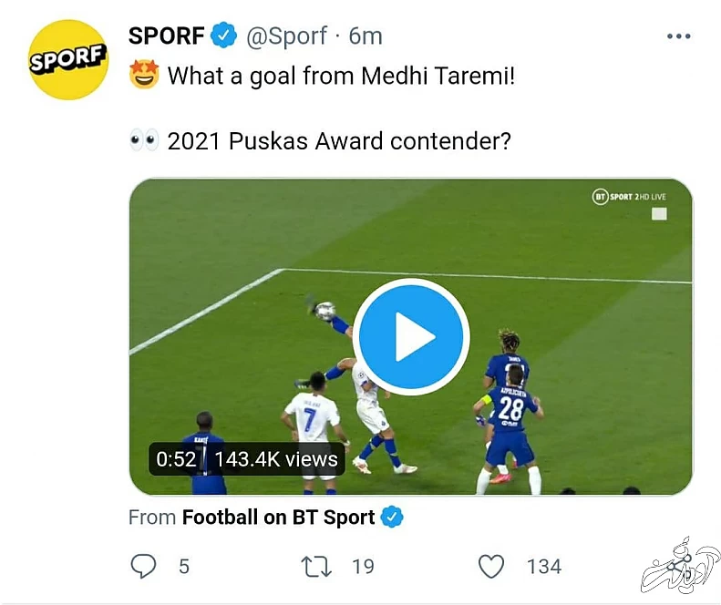 واکنش صفحات معروف دنیا به سوپر گل طارمی/عکس